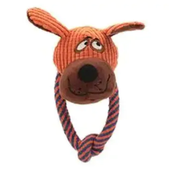 BRINQ PELUCIA C/CORDA CACHORRO